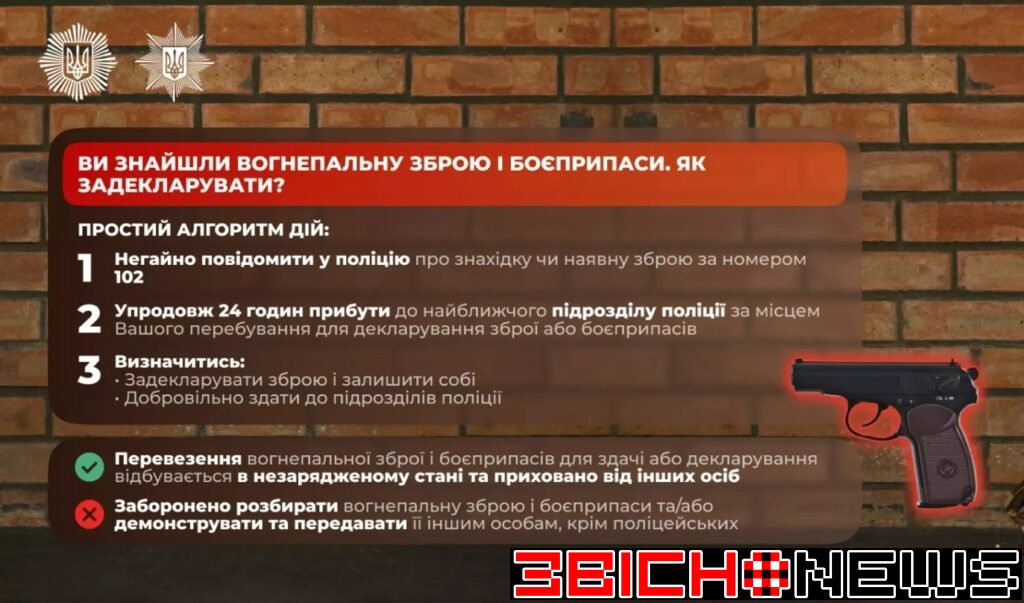 Як задекларувати вогнепальну зброю
